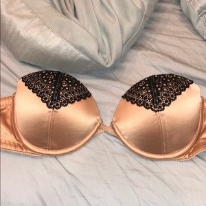 Cute beige bra with black accents
